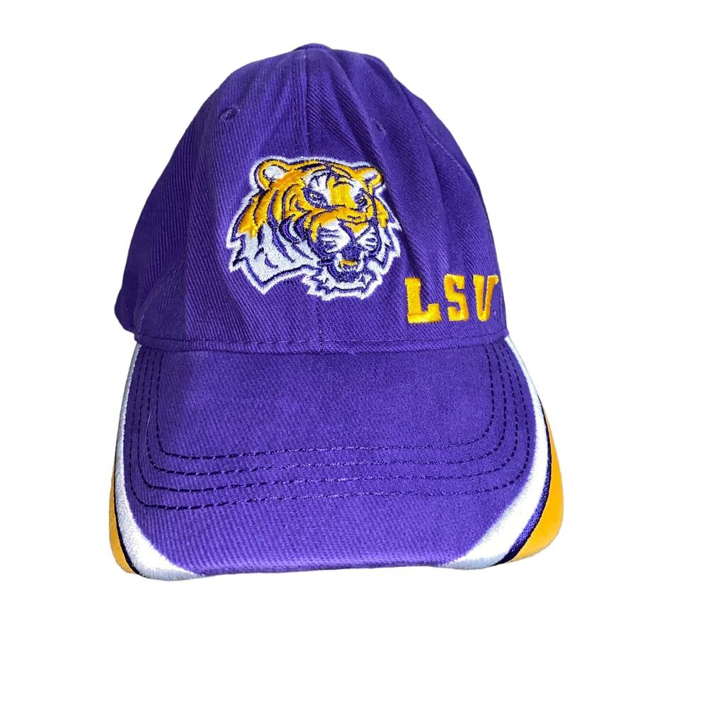 LSU Tigers NCAA Adjustable Dad Cap Light Academia Gorp Adjustable Strap Purple